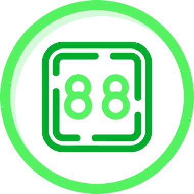 Benzersiz 8 vektör çizgisi simgesi