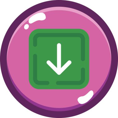 Tek bir simgenin vektör illüstrasyonu