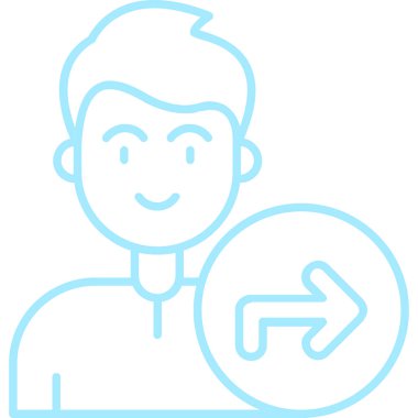 man simgesi vektör illüstrasyonu