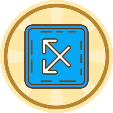 Modern bir simgenin vektör illüstrasyonu