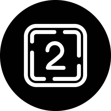 Tek bir simge tasarımının vektör illüstrasyonu