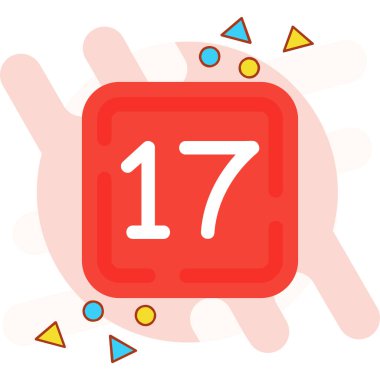 Takvim simgesi, vektör çizimi