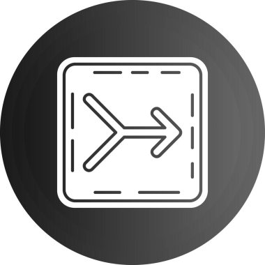 Eğilim biçimi izole edilmiş arkaplanda ok simgesi