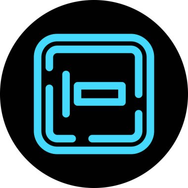 Bir b harfi simgesinin vektör illüstrasyonu