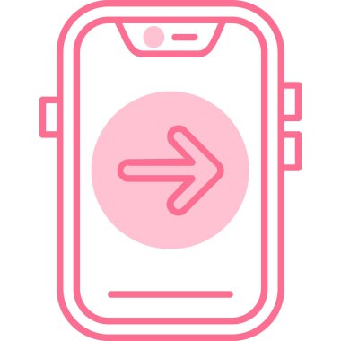 akıllı telefon simgesi vektör illüstrasyonu