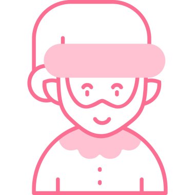 Kadın simge vektör çizim