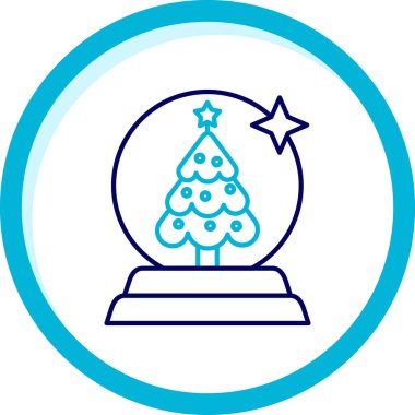 Bir noel ağacının vektör çizimi