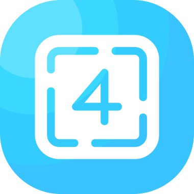 4 numaralı simge, basit biçim