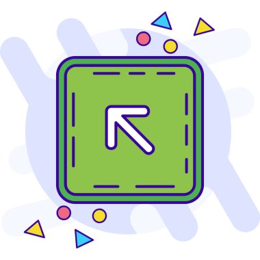 ok yönü simgesi doldurulmuş - çizgi biçimi