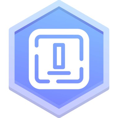 Modern b 'nin vektör illüstrasyonu eksik simgesi