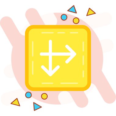 ok aşağı yön simgesi