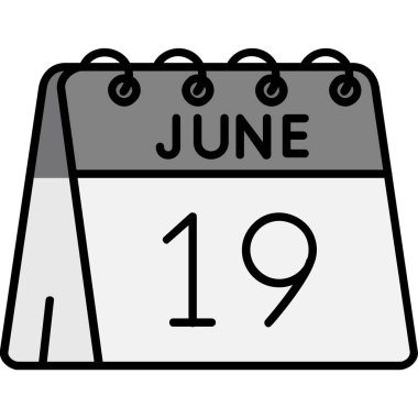 Takvim modern simgesinin vektör illüstrasyonu