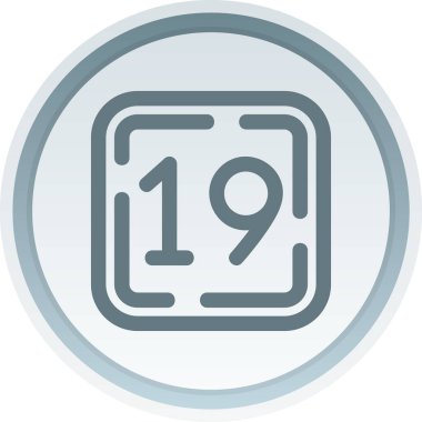 Eşsiz numara 11 vektör çizgisi simgesi