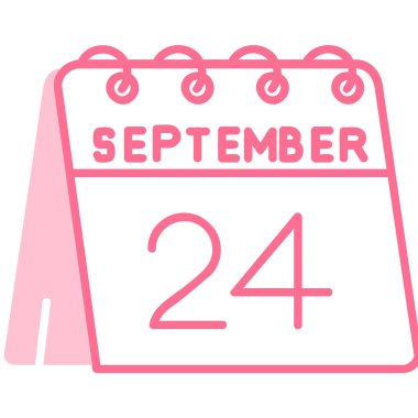 Eylül 20 takvim vektör simgesi