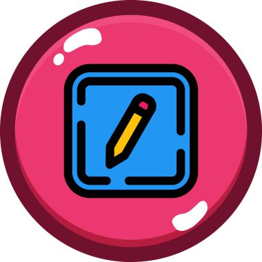 boya fırçası ikonu. Web için boya fırçası vektör simgelerinin özet çizimi