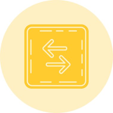 Yön ok ikonu vektör illüstrasyonu