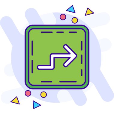 ok yönü simgesi doldurulmuş - taslak biçimi