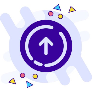 Yön yönü ok simgesi doldurulmuş - özet biçimi