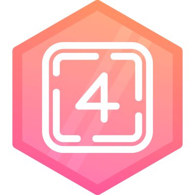 Altıgen işareti olan altıgen simgesi