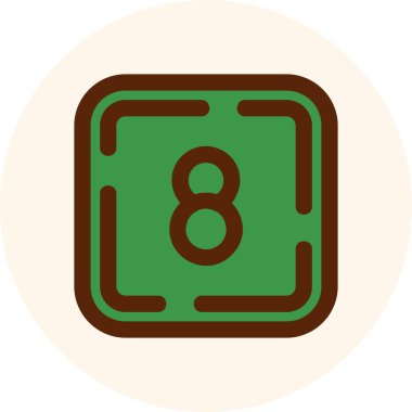 Moda tarzında izole edilmiş çikolatalı pasta simgesi