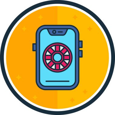 Modern bir simgenin vektör illüstrasyonu