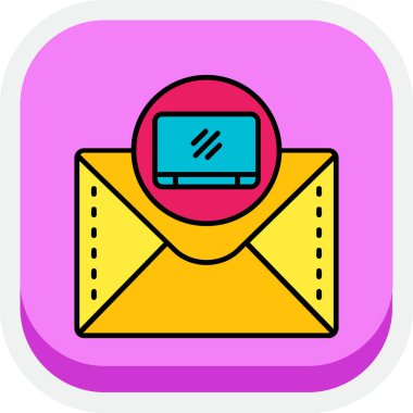 posta simgesi, vektör illüstrasyonu