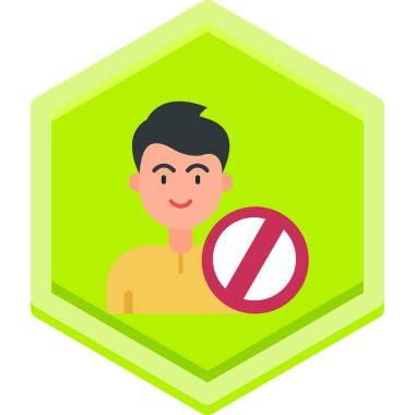 dur işareti simgesi, vektör çizimi