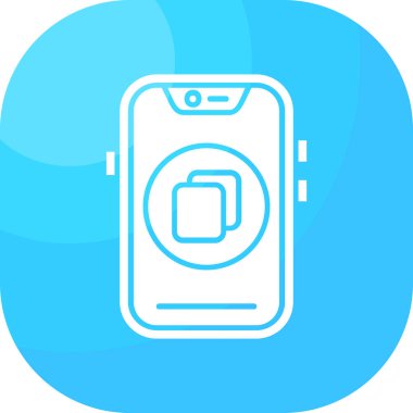 Cep telefonu simgesi, vektör illüstrasyonu