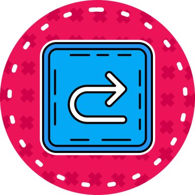 Kumarhane yonga simgesi renk ana hatları vektörü