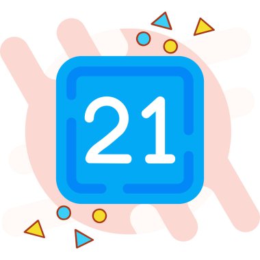 Takvim simgesi vektör illüstrasyonu