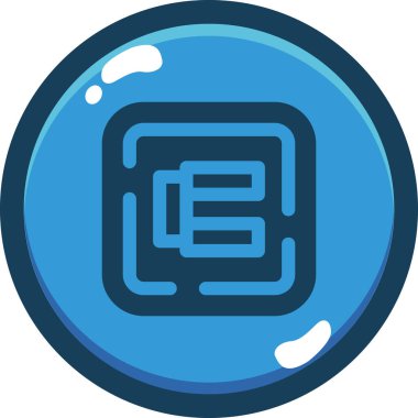 Vektör evrensel simgesi Trendy bakmak.