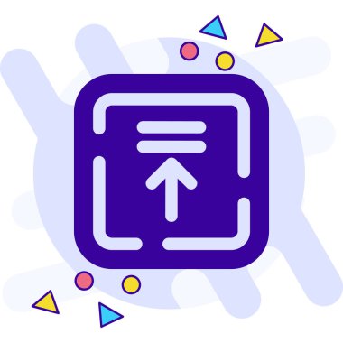 Bir belge simgesinin vektör illüstrasyonu