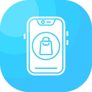 çanta mobil uygulama simgesi pürüzsüz - biçimli