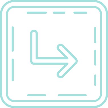 Sol yön ok simgesi, vektör illüstrasyonu