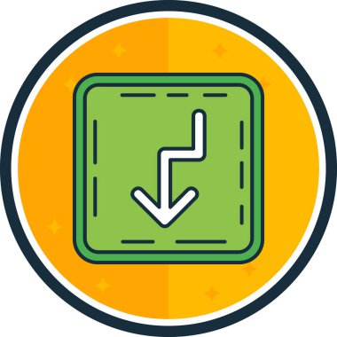 Bir simgenin vektör illüstrasyonu