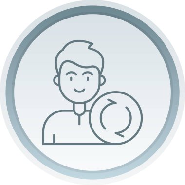 İş adamı simgesi vektör illüstrasyonu