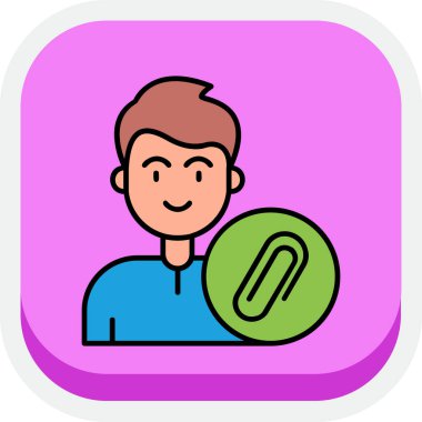 Taşaklı bir adamın vektör çizimi