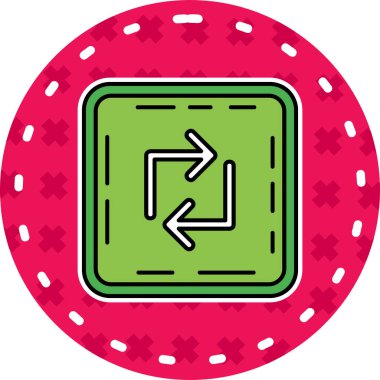 Kumarhane yonga simgesi, ana hat vektörü