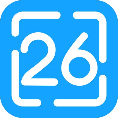 Tek bir simgenin vektör illüstrasyonu