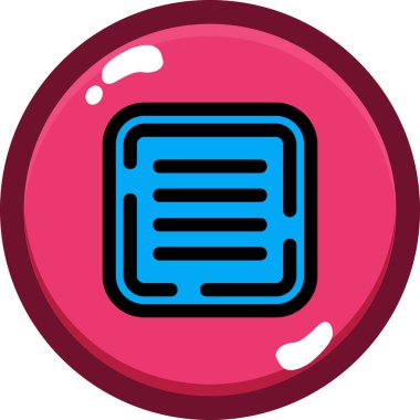 Yuvarlak düğmenin vektör çizimi