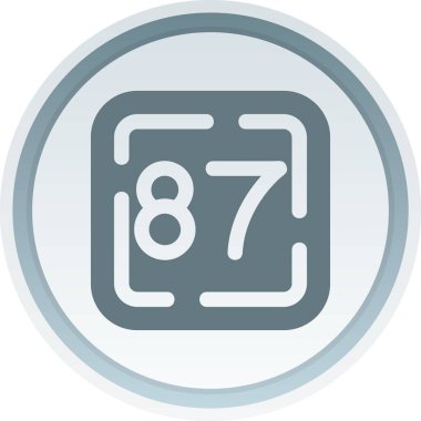 77 simgesinin gösterimi