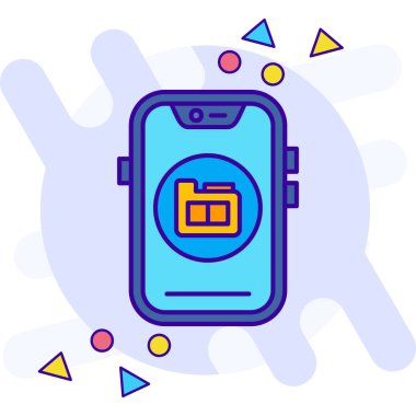 Cüzdan simgesi, vektör illüstrasyonu