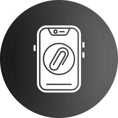 Telefon simgesinin vektör illüstrasyonu