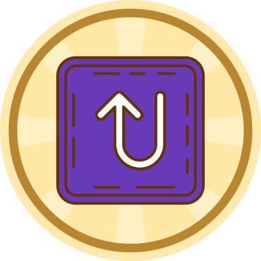 Modern bir simgenin vektör illüstrasyonu