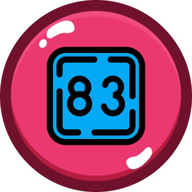 top simgesi, basit vektör illüstrasyonu