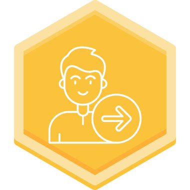 Yıldızlı bir adamın vektör illüstrasyonuName