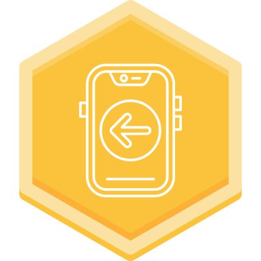 Akıllı telefon simgesinin vektör illüstrasyonu