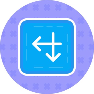 Yön yönü ok simgesi doldurulmuş - özet biçimi