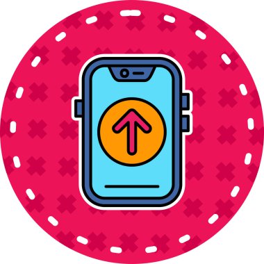 - Telefon. Web simgesi basit illüstrasyon