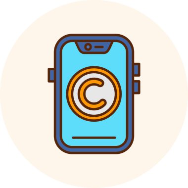 Bozuk para simgesine sahip akıllı telefon